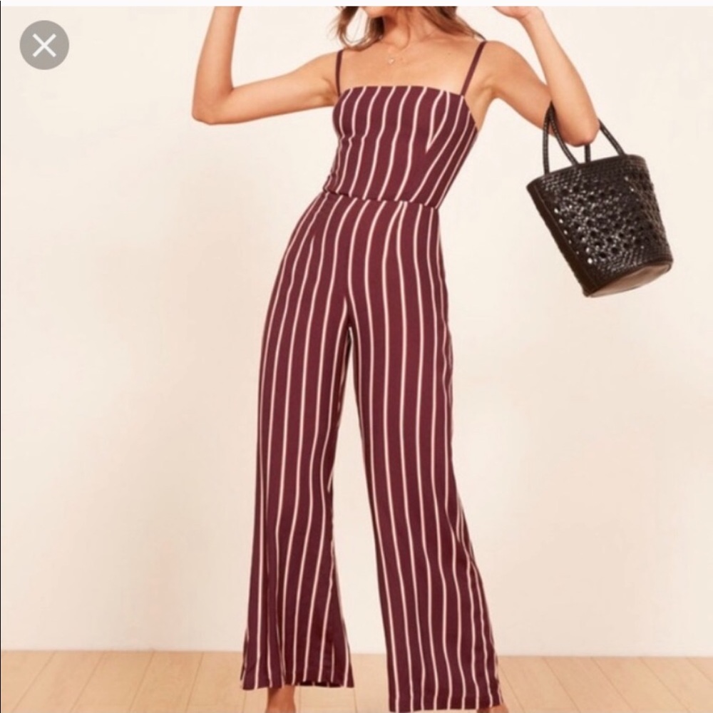 Reformation Guatemala Stripe Jumpsuit